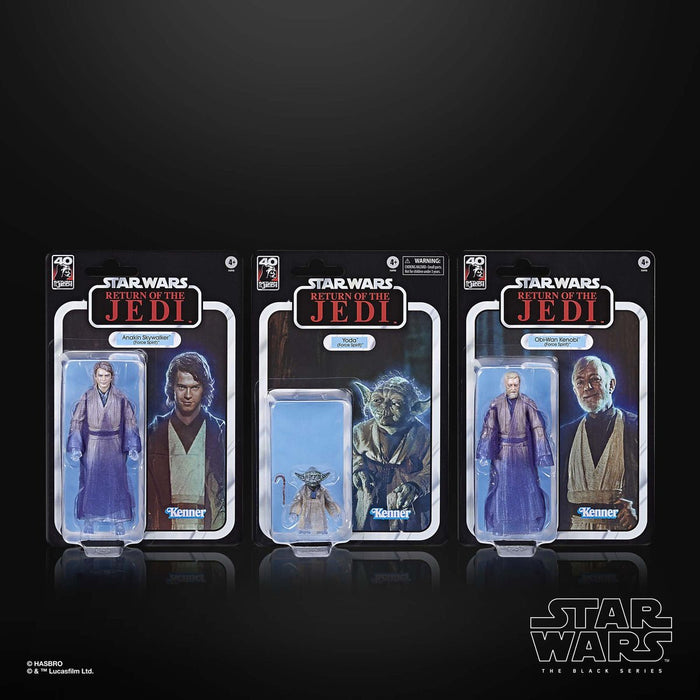 Star Wars Black Series Force Spirits 3-Pack (Anakin Skywalker, Yoda, and Obi-Wan Kenobi)