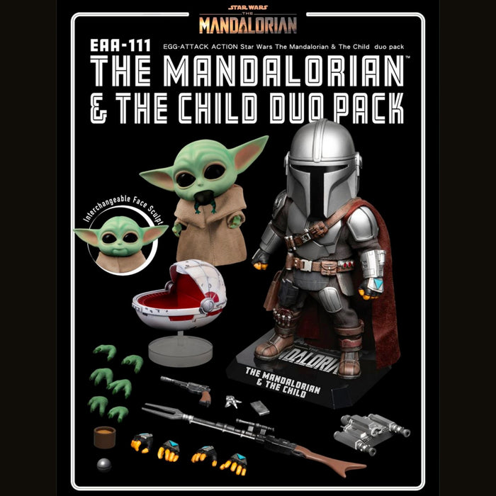 The Mandalorian Egg Attack Action EAA-111 The Mandalorian & The Child Duo Pack