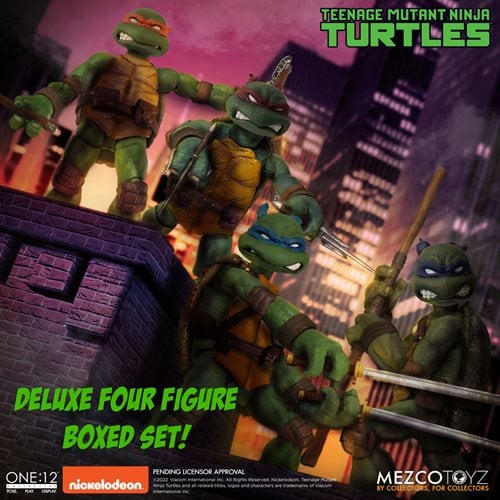 Teenage Mutant Ninja Turtles Deluxe Mezco One:12 Collective Boxed Set
